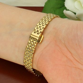 Zegarek damski Tissot T-TREND Lovely T058.009.33.031.00 – złoty z bransoletą ze stali szlachetnej zapięcie.jpg