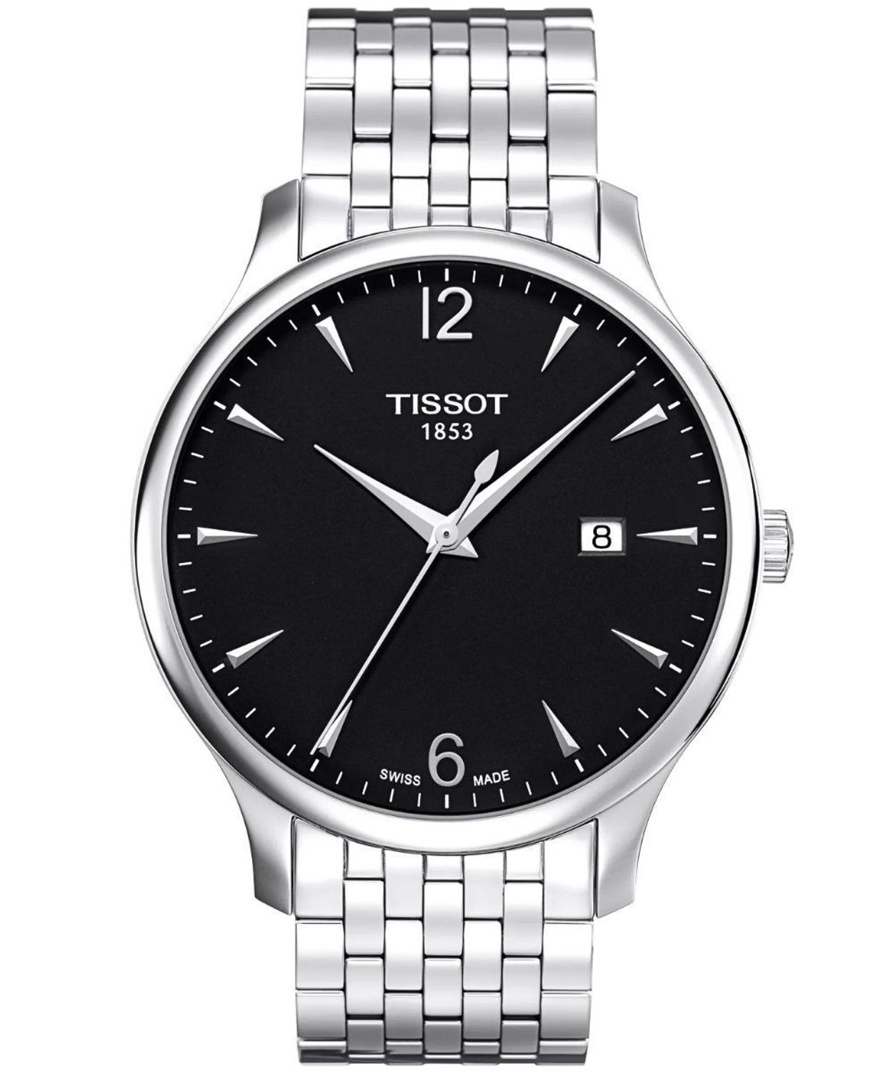 Tissot Tradition 42 mm T063.610.11.057.00 – klasyczny zegarek męski Swiss Made stalowa bransoleta.jpg