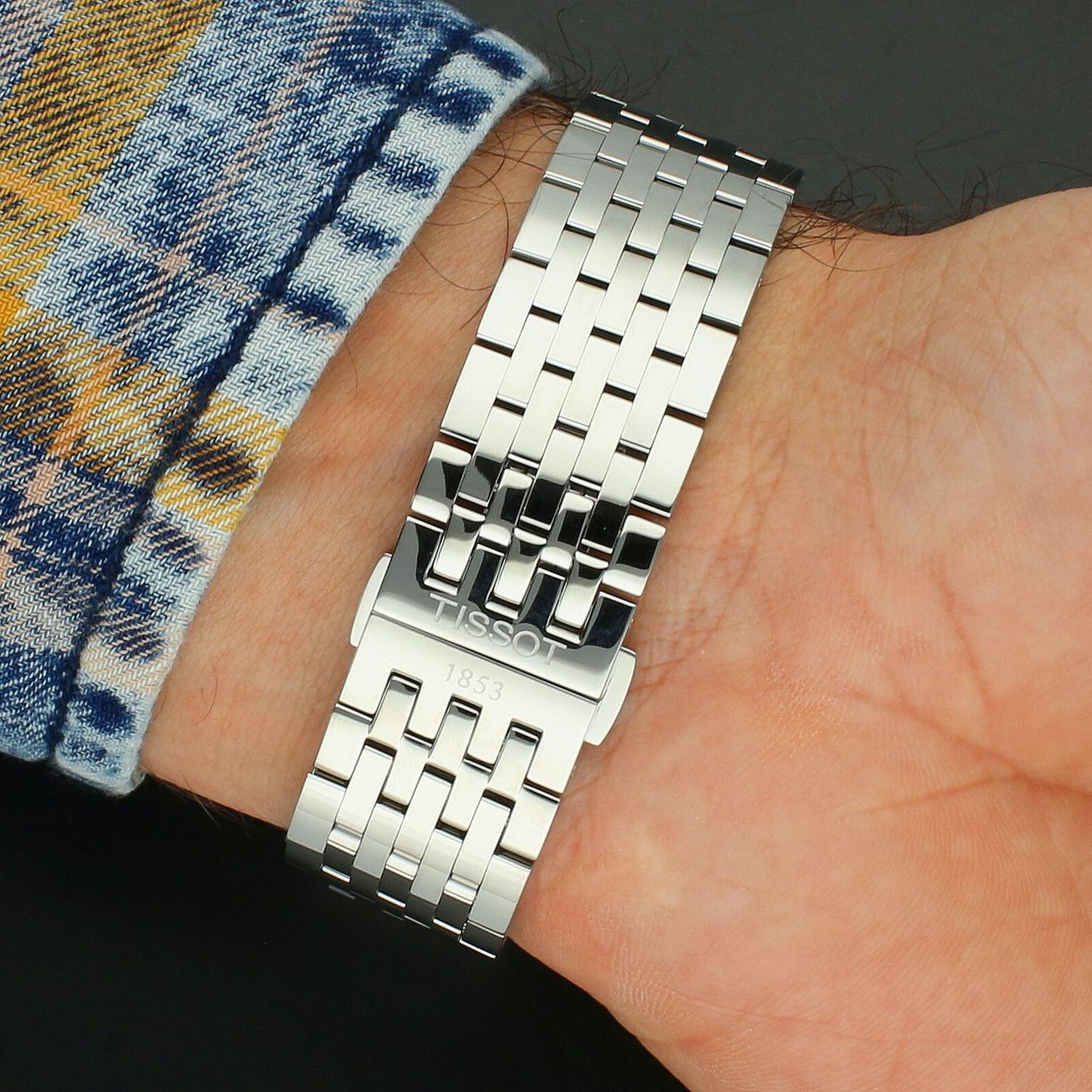 Tissot Tradition 42 mm T063.610.11.057.00 – klasyczny zegarek męski Swiss Made stalowa bransoleta.jpg