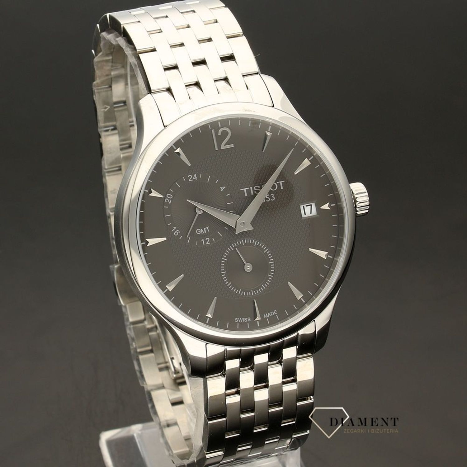 Męski zegarek Tissot TRADITION GMT T063.639.11.067.00.jpg