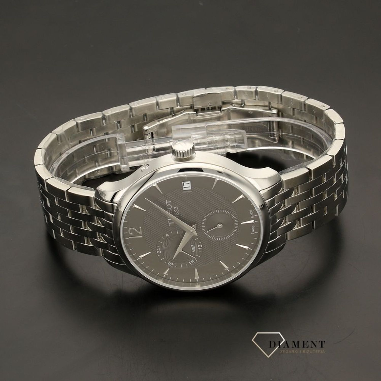 Męski zegarek Tissot TRADITION GMT T063.639.11.067.00.jpg