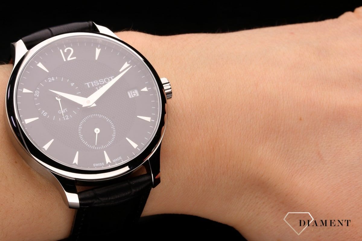 Męski zegarek Tissot TRADITION GMT T063.639.16.057.00.jpg