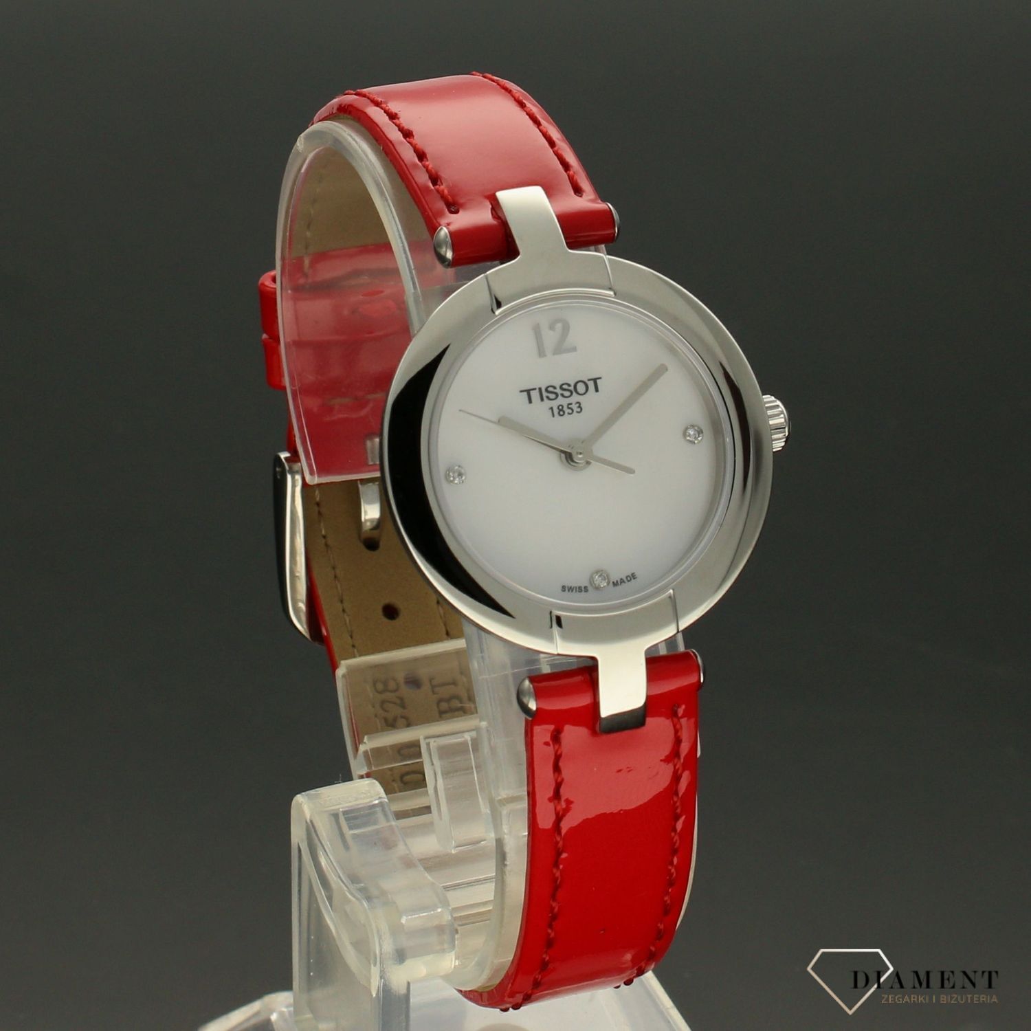 Zegarek damski Tissot T-TREND Pinky czerwony T084.210.16.116.00 (T0842101611600).jpg
