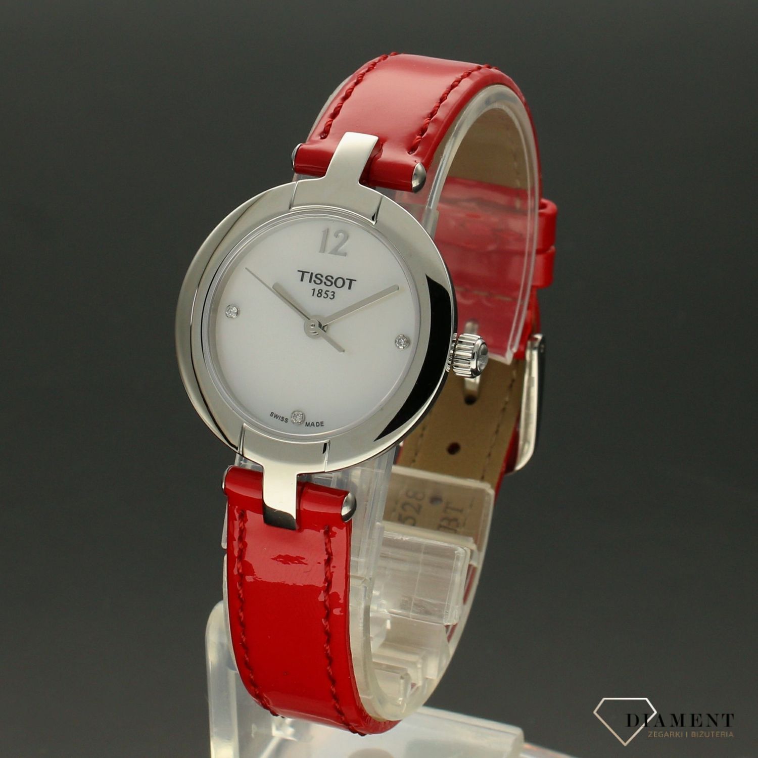 Zegarek damski Tissot T-TREND Pinky czerwony T084.210.16.116.00 (T0842101611600).jpg