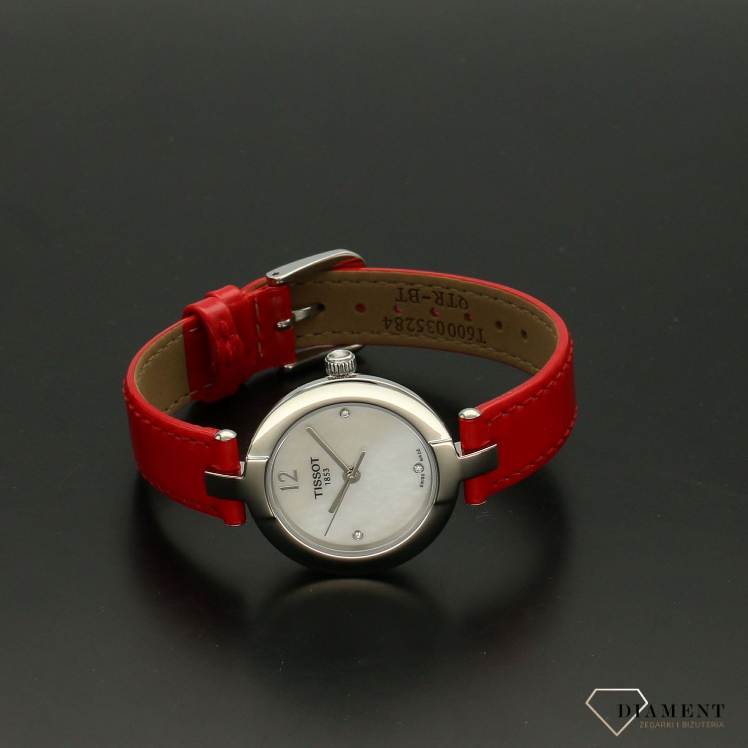 Zegarek damski Tissot T-TREND Pinky czerwony T084.210.16.116.00 (T0842101611600).jpg