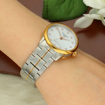 Zegarek damski Tissot Carson Lady Automatic T086.207.22.116.00 – złoto-srebrna bransoleta gold.jpg