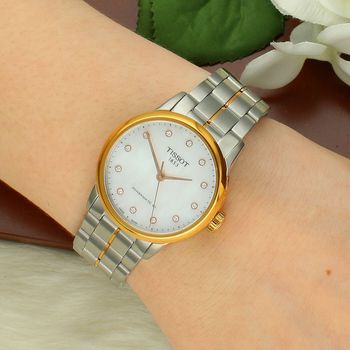 Zegarek damski Tissot Carson Lady Automatic T086.207.22.116.00 – złoto-srebrna bransoleta.jpg
