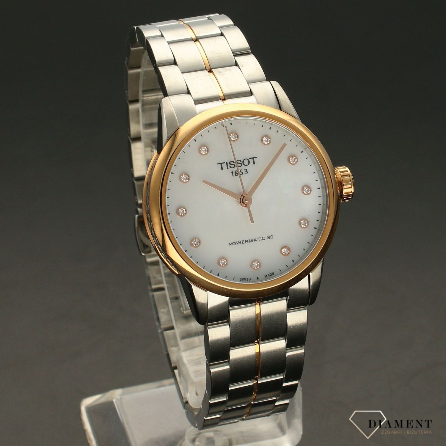 Zegarek damski  na bransolecie Tissot Powermatic 80 Lady (5).webp