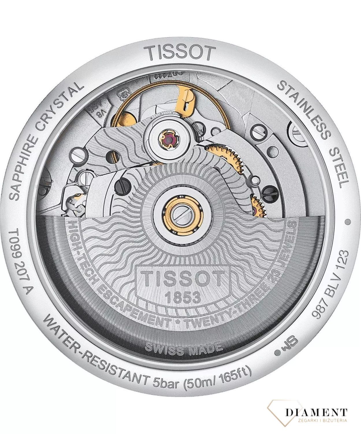 Zegarek damski Tissot Chemin Des Tourelles Powermatic 80 Lady bikolor T099.207.22.118.02. Klasyczny zegarek damski z wiodącej kolekcji szwajcarskiej marki Tissot. Damski szwajcarski zegarek automat, doskonały pomysł na prezent dla kobiety.1.jpg