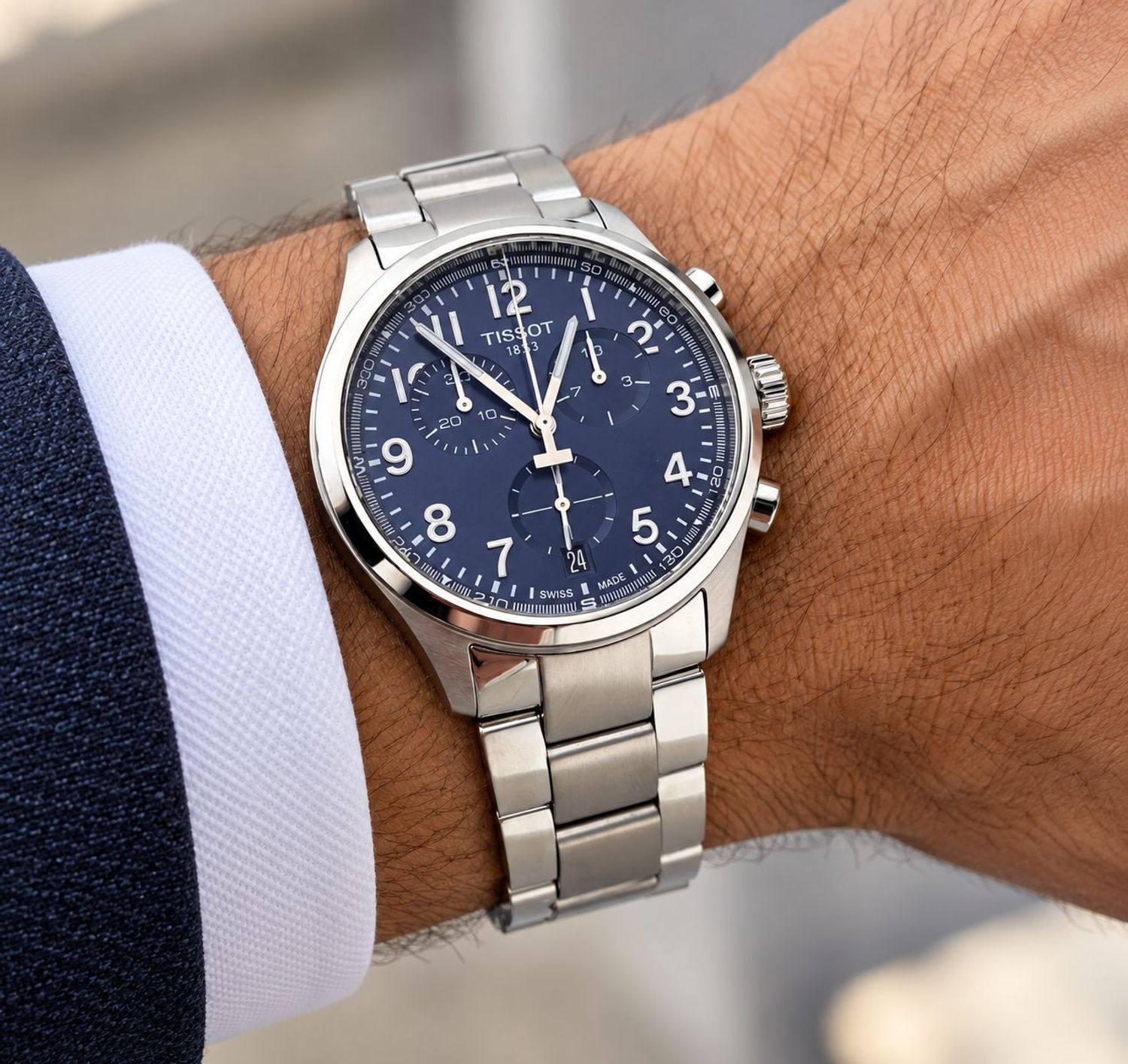 Zegarek męski Tissot Chrono L 42mm T116.417.11.042.00 niebieski (7).jpg