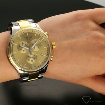 Zegarek męski  na złotej bransolecie x Tissot Chrono XL T116.617.22.021 (5).jpg