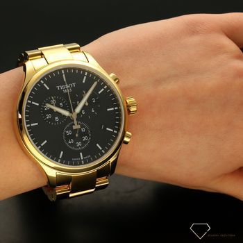 Zegarek męski ⌚ na złotej bransolecie Tissot Chrono XL T116.617.33.051 (5).jpg