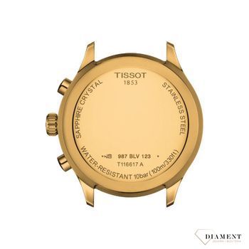 Zegarek męski ⌚ na złotej bransolecie  z czrną tarczą Tissot Chrono XL T116.617.33.051 (1).jpg
