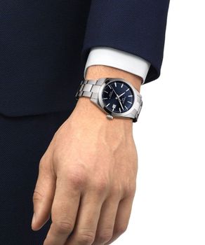 Tissot Gentleman Automatic 40 mm T127.407.11.041.00 - niebieska tarcza, stalowa bransoleta szafir.jpg
