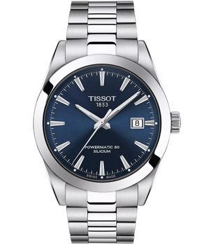 Tissot Gentleman Automatic 40 mm T127.407.11.041.00 - niebieska tarcza, stalowa bransoleta tissot niebieski.jpg