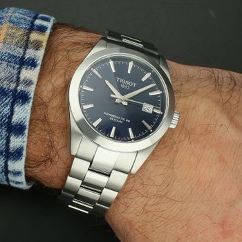 Tissot Gentleman Automatic 40 mm T127.407.11.041.00 - niebieska tarcza, stalowa bransoleta.jpg