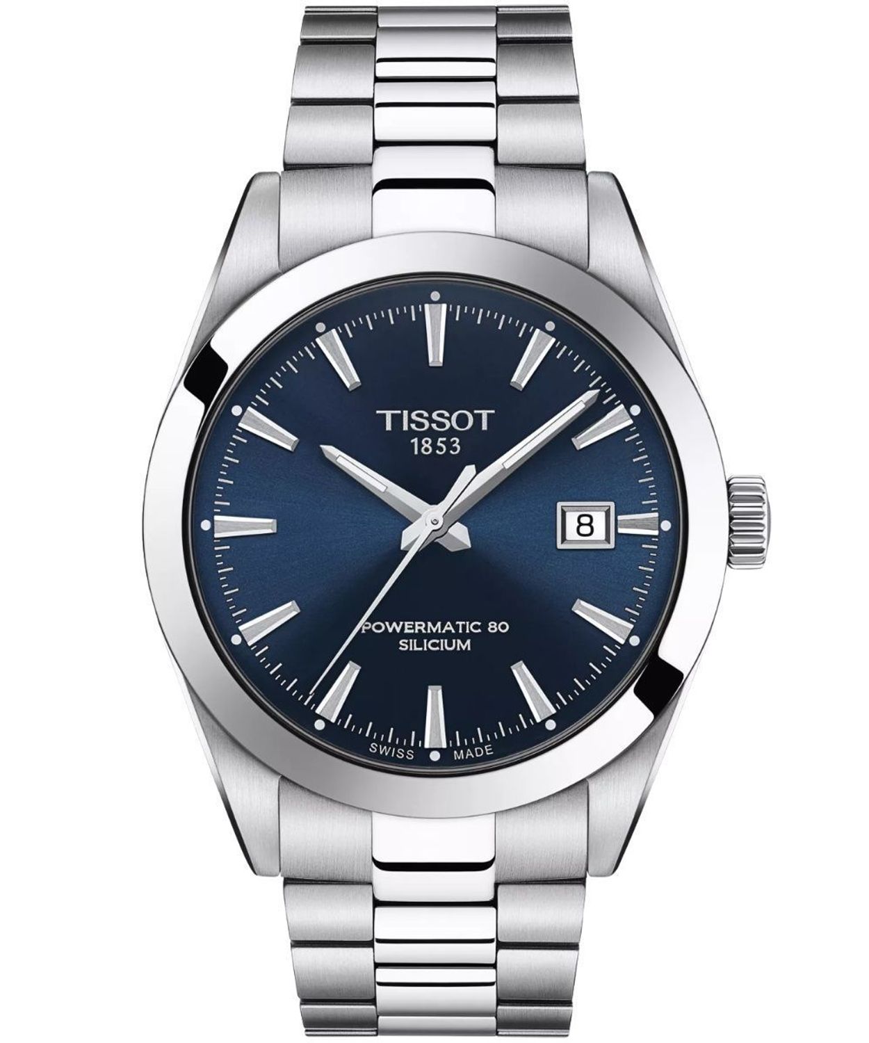 Tissot Gentleman Automatic 40 mm T127.407.11.041.00 - niebieska tarcza, stalowa bransoleta tissot niebieski.jpg