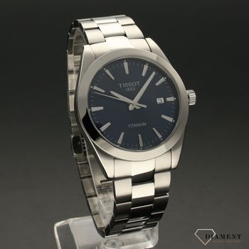 Zegarek męski na bransolecie tytanowej z niebieską tarczą Tissot T127.410.44.041.00 (1).jpg