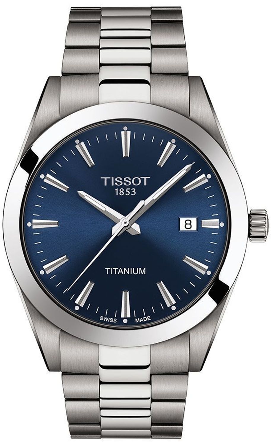 Zegarek męski na bransolecie tytanowej z niebieską tarczą Tissot T127.410.44.041 (1).jpg