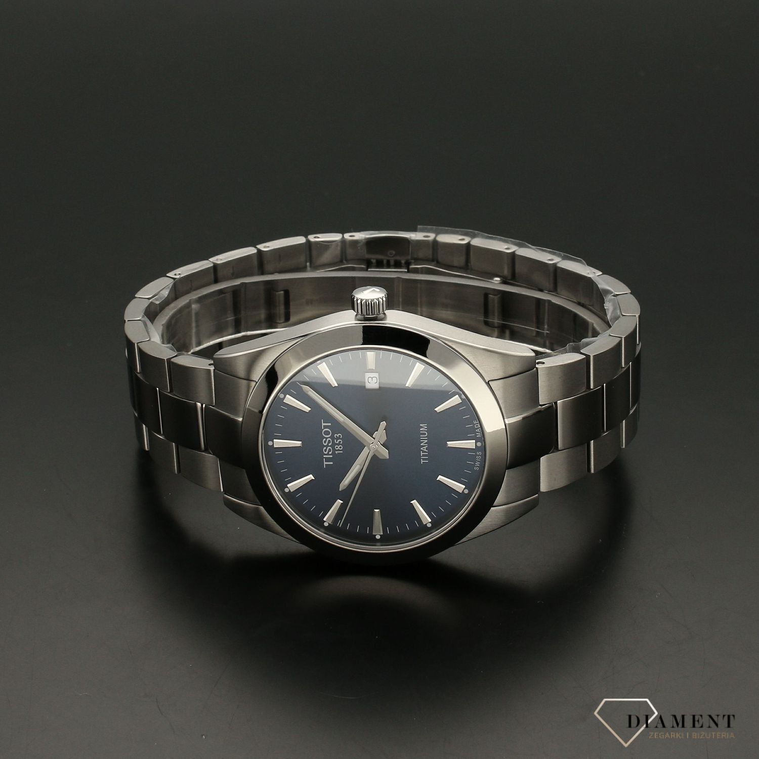 Zegarek męski na bransolecie tytanowej z niebieską tarczą Tissot T127.410.44.041 (1).jpg