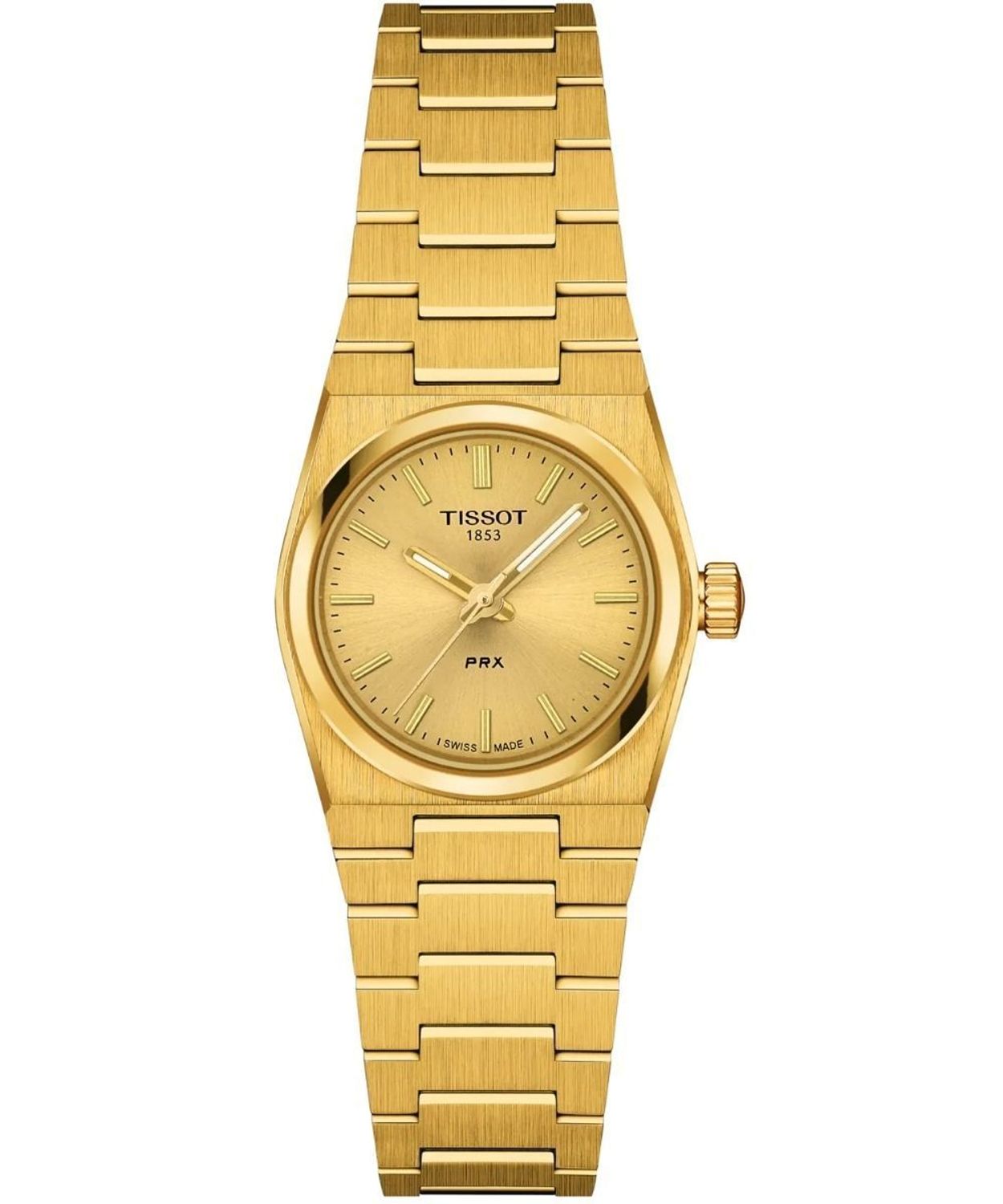 Zegarek Tissot PRX 25mm T137.010.33.021.00 – damski złoty zegarek z szampańską tarczą.jpg