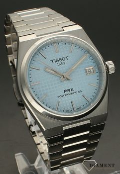 Zegarek damski Tissot PRX POWERMATIC 80 T137.207.11.351.00. Zegarek damski na bransolecie z me (1).jpg