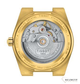 Zegarek damski Tissot PRX Powermatic 80 T137.207.33.021.00 na złotej bransolecie (1).jpg