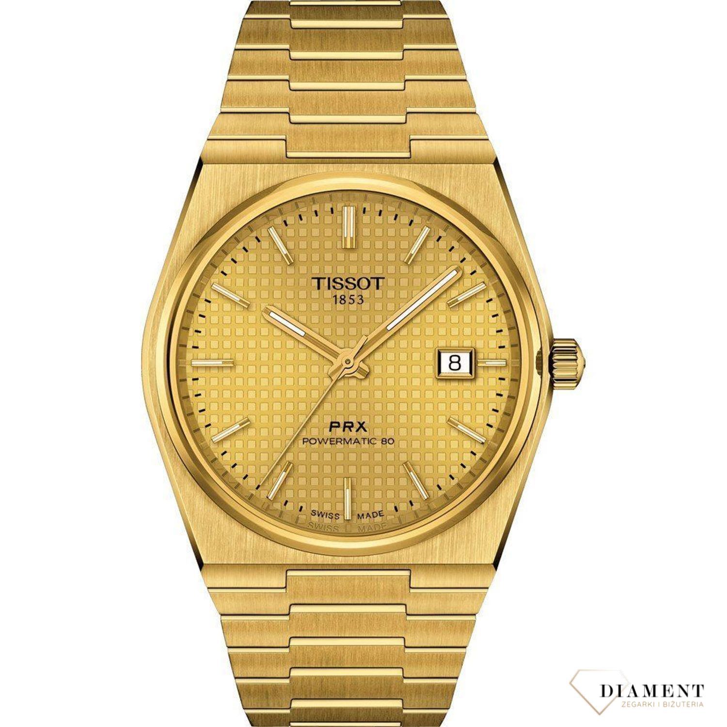 Zegarek męski Tissot PRX Powermatic 80 T137.407.33.021.00.  Zegarek męski na bransolecie z mechanizmem automatycznym i szafirowym szkłem. Gwarancja najniższej ceny✓ Grawer 0zł✓Zwrot 30 dni✓ Negocjacje ➤Zapraszamy!1.jpg