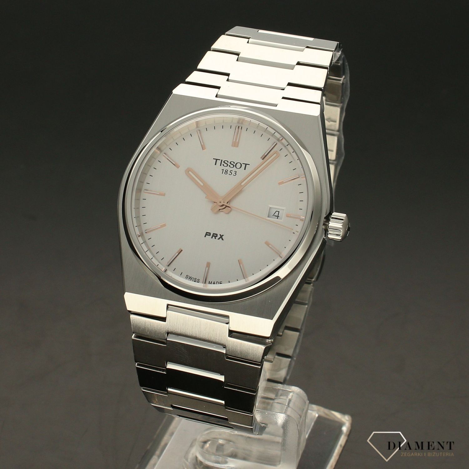 Zegarek męski na bransolecie Tissot PRX T137.410.11.031.00 (1).jpg