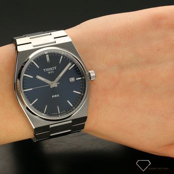 Zegarek męski na bransolecie z niebieską tarczą i szafirowym szkłem Tissot PRX T137.410.11.041 (5).jpg