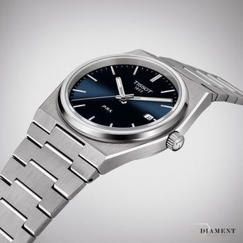 Zegarek męski na bransolecie z niebieską tarczą Tissot PRX T137.410.11.041.00  (2).jpg