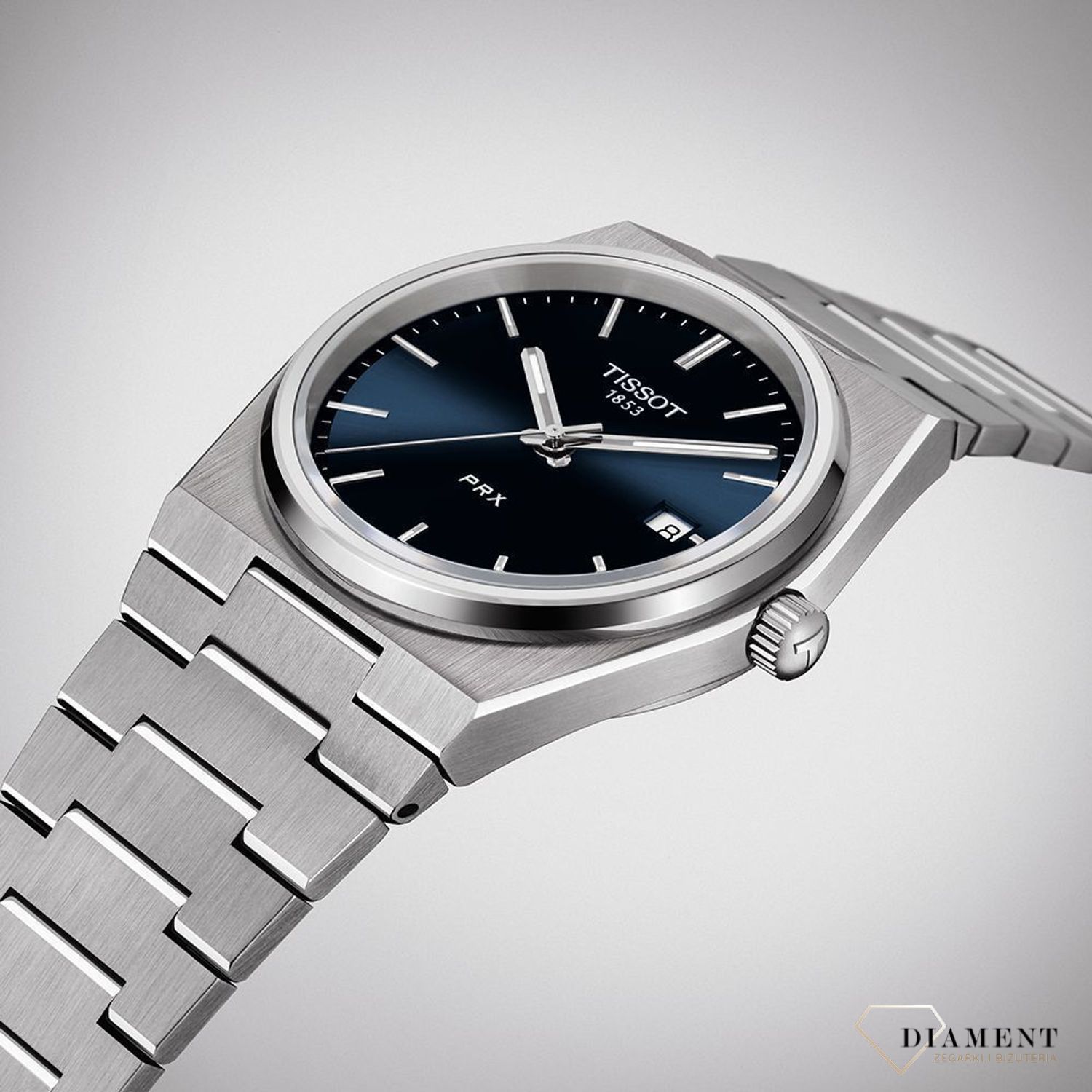 Zegarek męski na bransolecie z niebieską tarczą Tissot PRX T137.410.11.041.00  (1).jpg