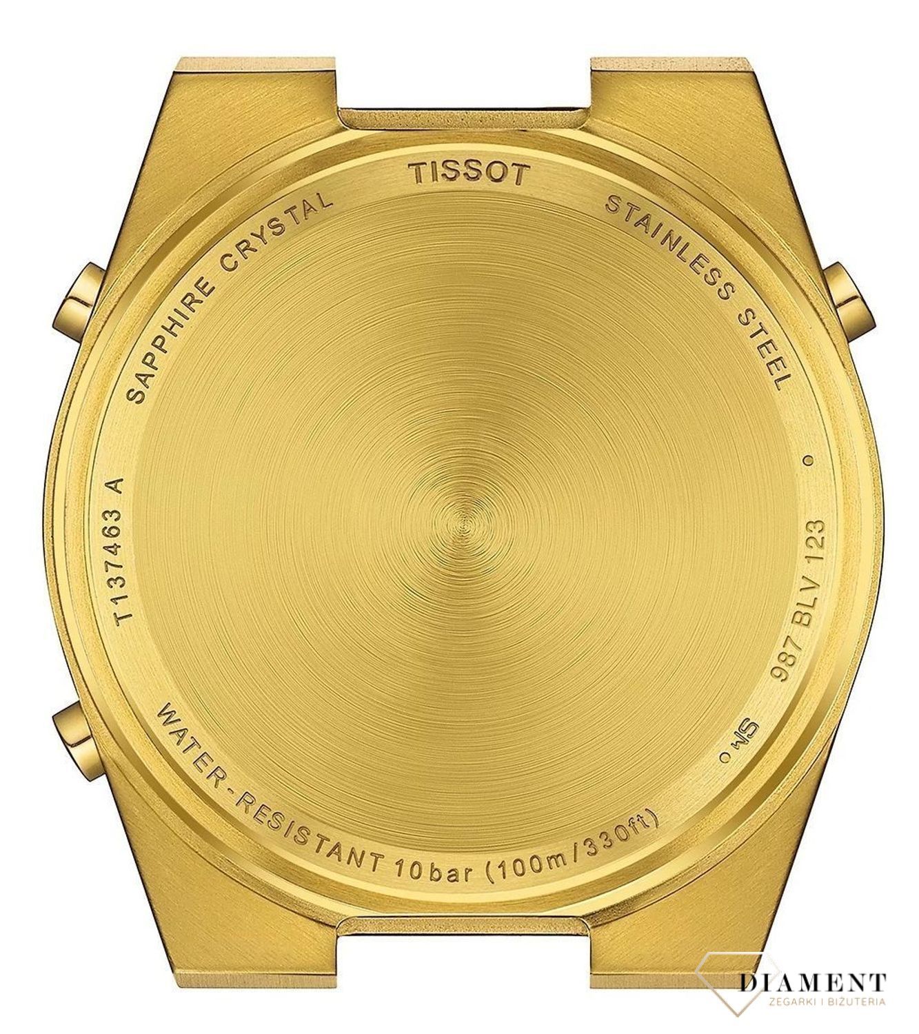 Zegarek Tissot PRX DIGITAL T137.463.33.020.00. Zegarek cyfrowy Tissot. Zegarek Tissot PRX retro z cyfrowym wyświetlaczem. Zegarek PRX Tissot w złotym kolorze. Zegarek z lat 70 i 80. Retro zegarek idealny na prezent dla kobiety czy mężczyzny. (3).jpg