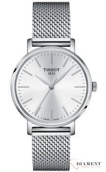Zegarek Tissot EVERYTIME - damski T143.210.11.011.00 wyposażony jest w kwarcowy mechanizm, zasilany za pomocą baterii. Posiada bardzo wysoką dokładność mierzenia czasu +- 10 sekund w przeciągu 30 dni.jpg