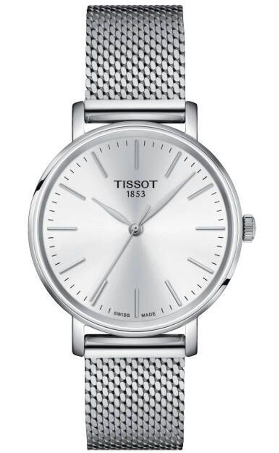 Zegarek Tissot EVERYTIME - damski T143.210.11.011.00 wyposażony jest w kwarcowy mechanizm, zasilany za pomocą baterii. Posiada bardzo wysoką dokładność mierzenia czasu +- 10 sekund w przeciągu 30 dni.jpg