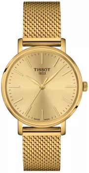 Zegarek damski na złotej bransolecie Tissot Everytime T143.210.33.021 (1).webp