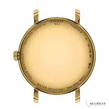 Zegarek damski na złotej bransolecie Tissot Everytime T143.210.33.021 (3).webp