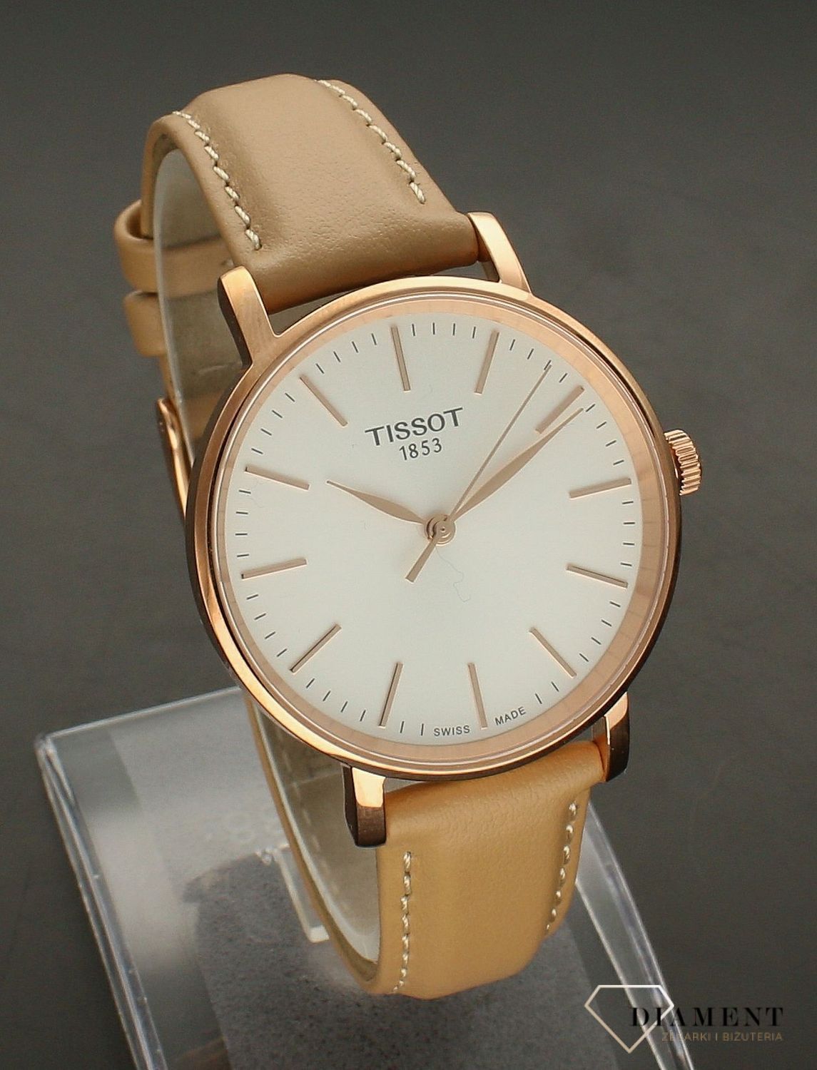 Zegarek damski na pasku Tissot Everytime T143.210.36.011.00.webp