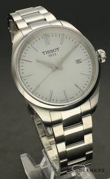 Zegarek damski Tissot PR 100 na bransolecie T150.210.11.031.00. Zegarek damski Tissot. Męski zegarek szwajcarski Tissot. Zegarek damski z srebrną tarczą na bransolecie. Damski zegarek Tissot z kolekcji PR10 (3).jpg