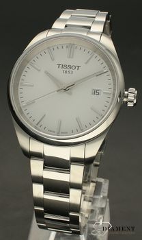 Zegarek damski Tissot PR 100 na bransolecie T150.210.11.031.00. Zegarek damski Tissot. Męski zegarek szwajcarski Tissot. Zegarek damski z srebrną tarczą na bransolecie. Damski zegarek Tissot z kolekcji PR10 (4).jpg