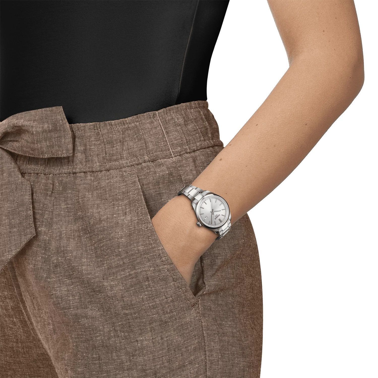 Zegarek damski Tissot PR 100 na bransolecie T150.210.11.031 (2).jpg