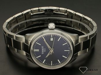 Zegarek damski Tissot PR 100 na bransolecie z granatową tarcza T150.210.11.041.00. Zegarek damski Tissot. Męski zegarek szwajcarski Tissot. Zegarek damski z granatową tarczą na bransolecie. Damski zegarek T (3).jpg