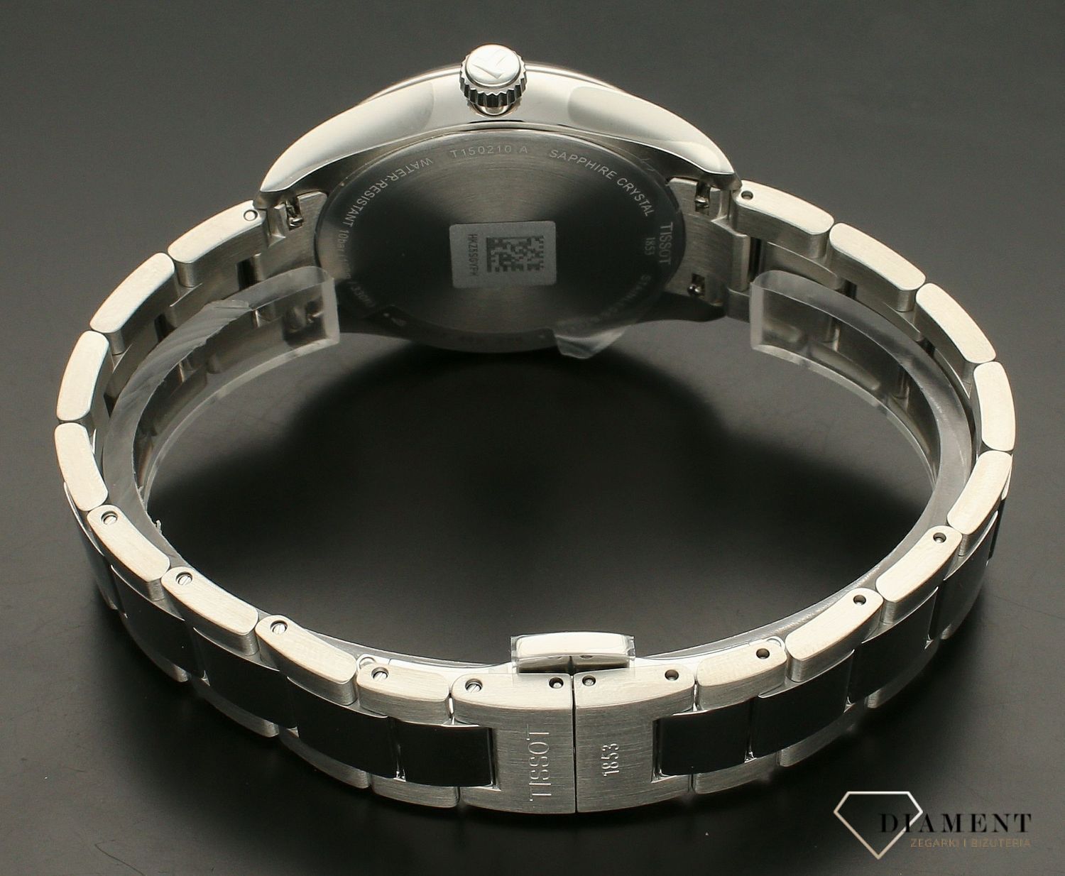 Zegarek damski Tissot PR 100 na bransolecie z granatową tarcza T150.210.11.041 (1).jpg