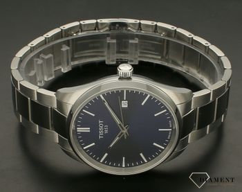 Zegarek męski Tissot PR 100 na bransolecie z granatową tarczą T150.410.11.041.00. Zegarek męski Tissot. Męski zegarek szwajcarski Tissot. Zegarek męski z granatową tarczą. Męski zegarek Tissot z kolekcji PR (4).jpg