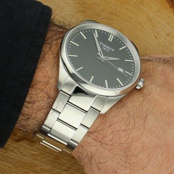 Zegarek męski Tissot PR 100 T150.410.11.051.00 czarna tarcza bransoleta stalowa tissot.jpg