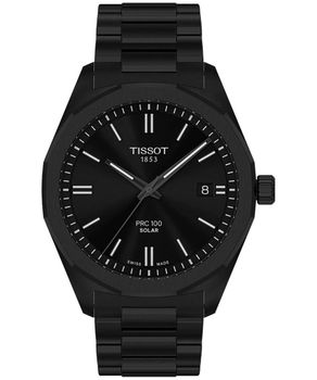 Zegarek Tissot PRC 100 Solar T151.422.33.051.00 Męski Czarny PVD 39 mm cały czarny.jpg