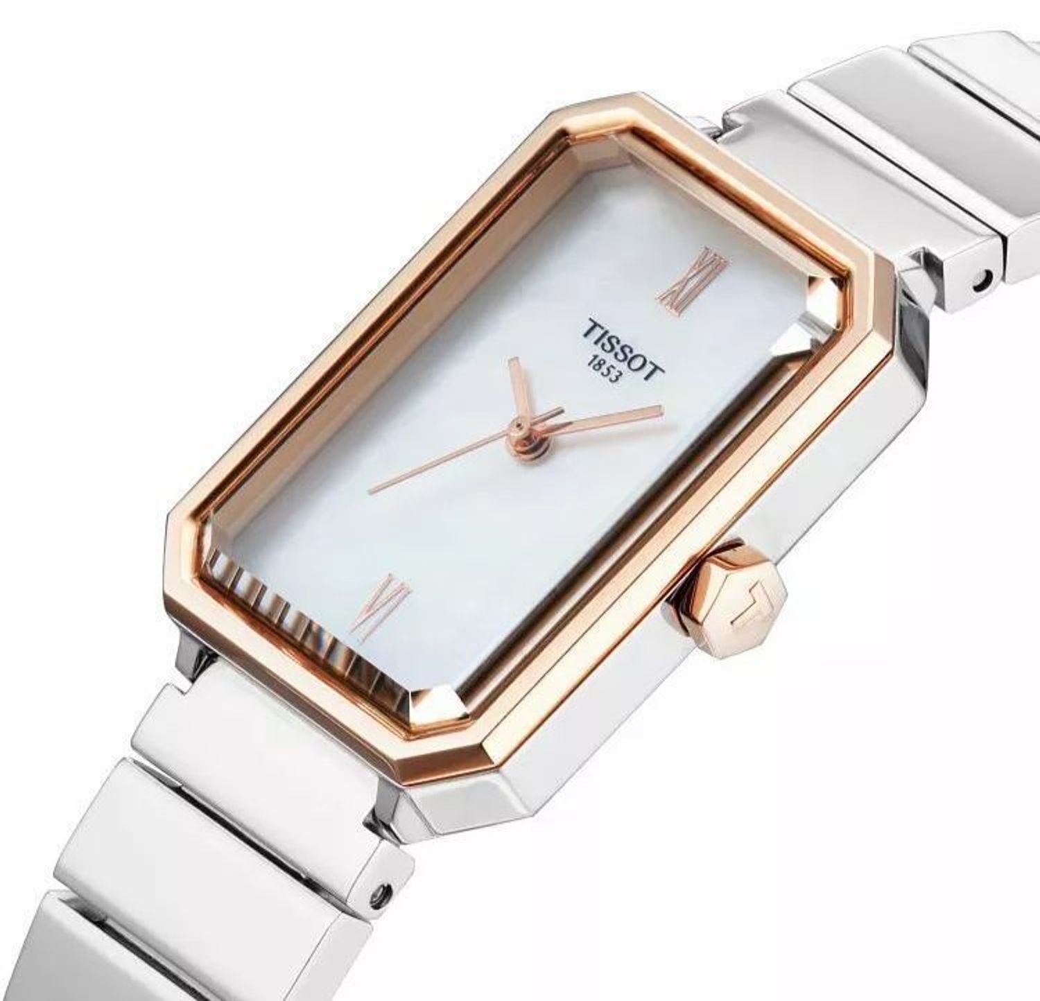 Zegarek Tissot SRV T160.110.21.113.00 damski zegarek bicolor – masa perłowa, Swiss Made (1).jpg