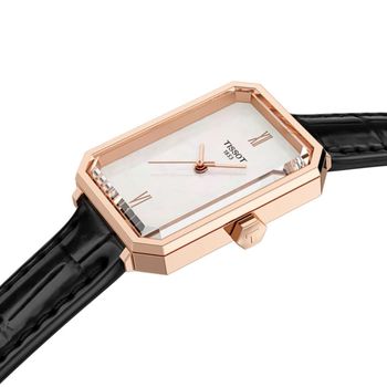 Tissot SRV T160.110.36.113.00 – damski zegarek prostokątny z masą perłową i szkłem szafirowym black.jpg