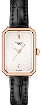 Tissot SRV T160.110.36.113.00 – damski zegarek prostokątny z masą perłową i szkłem szafirowym pasek czarny.jpg