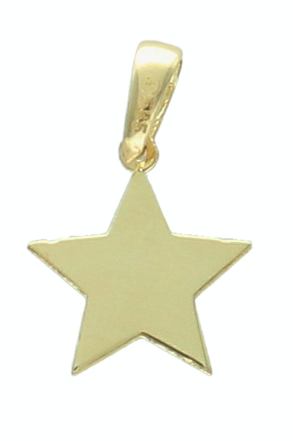 Złota zawieszka gwiazda 585 gwiazdka 1 cm grawerowana  T23-P-0218-3-LZ-DC. Złota zawieszka damska. Złoty wisiorek do.jpg